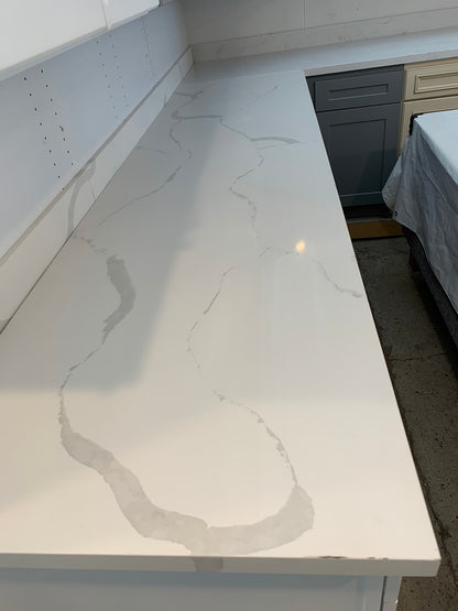 LX-Calacatta White Quartz Slab