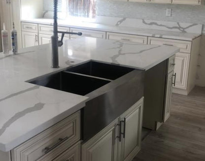 LX-Calacatta White Quartz Slab