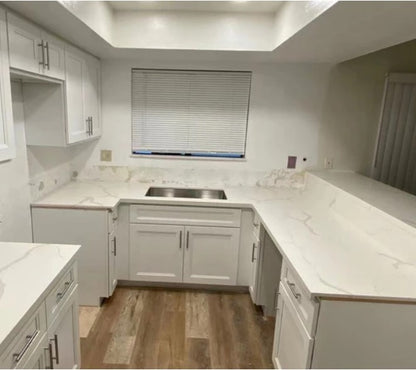 LX-Calacatta White Quartz Slab