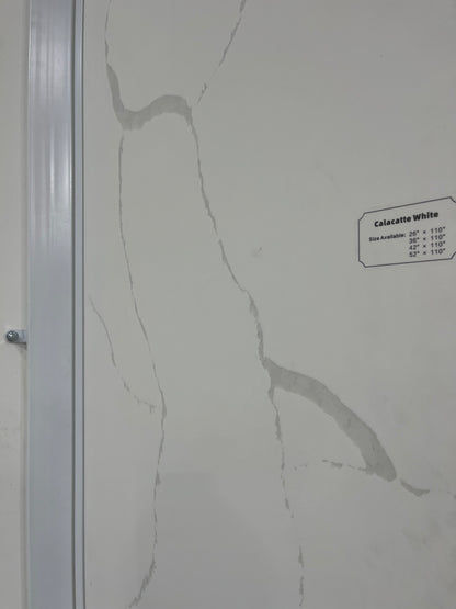 LX-Calacatta White Quartz Slab
