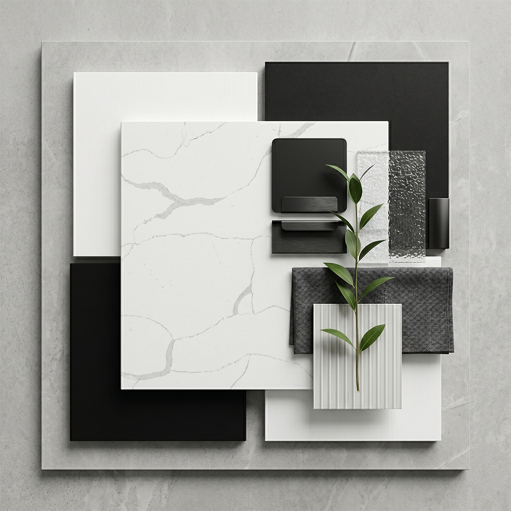 LX-Calacatta White Quartz Slab
