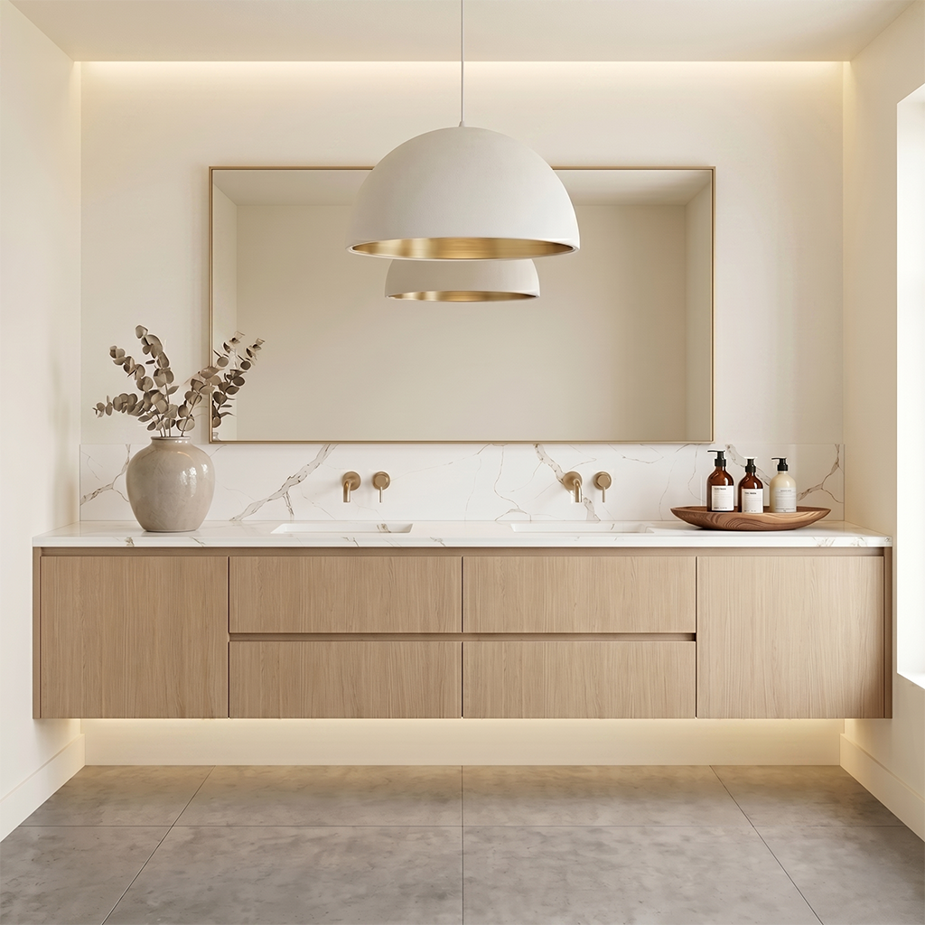 LX-Calacatte Amberline Quartz Slab