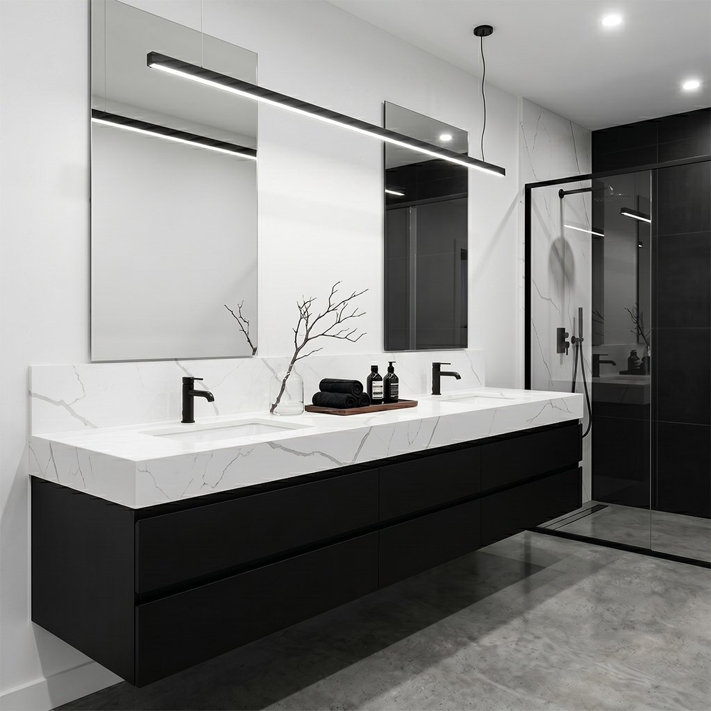 LX-Calacatte Breeze Quartz Slab