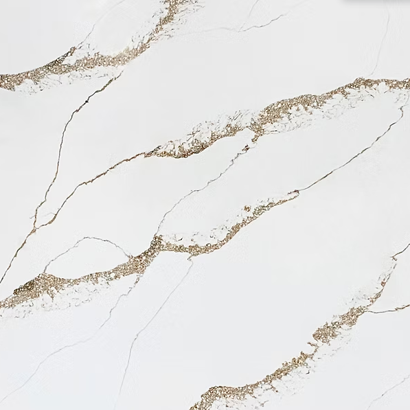 LX-Calacatte Golden Veil Quartz Slab