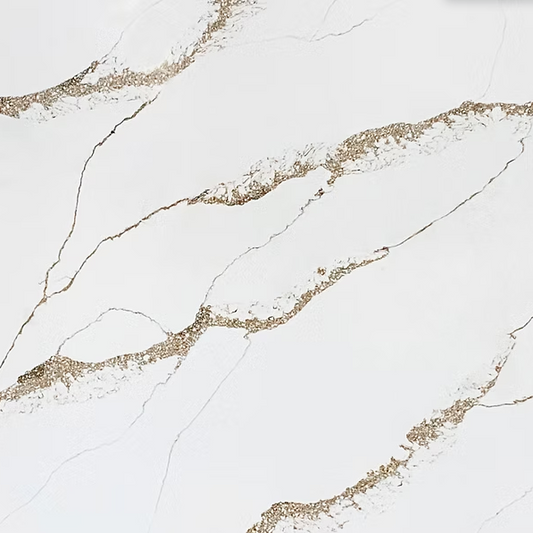 LX-Calacatte Golden Veil Quartz Slab