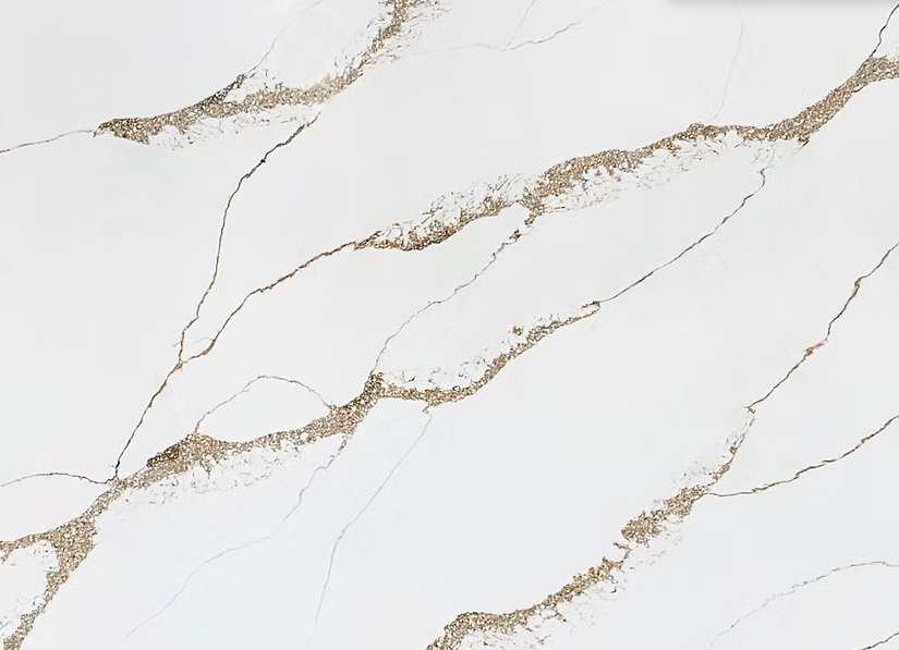 LX-Calacatte Golden Veil Quartz Slab