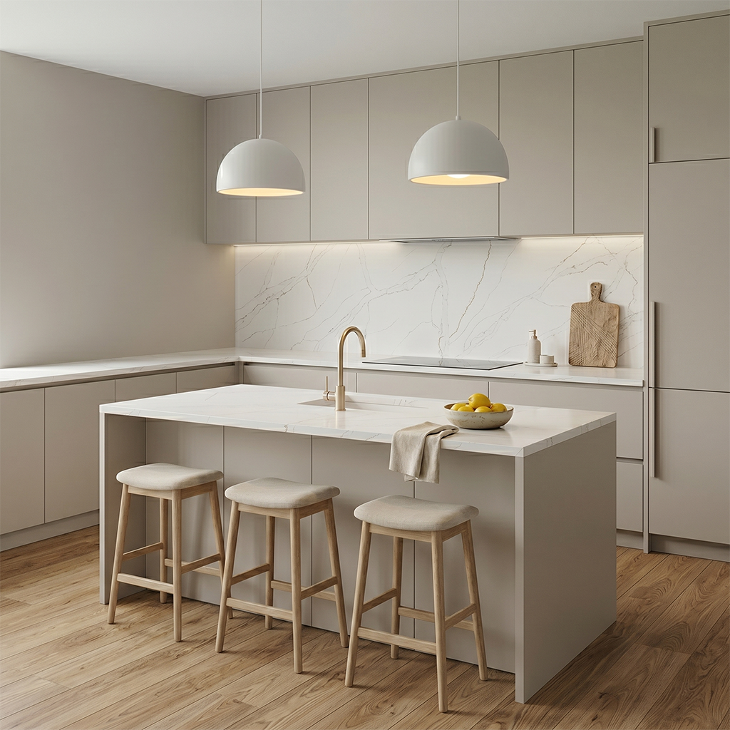 LX-Calacatte Lumina Quartz Slab