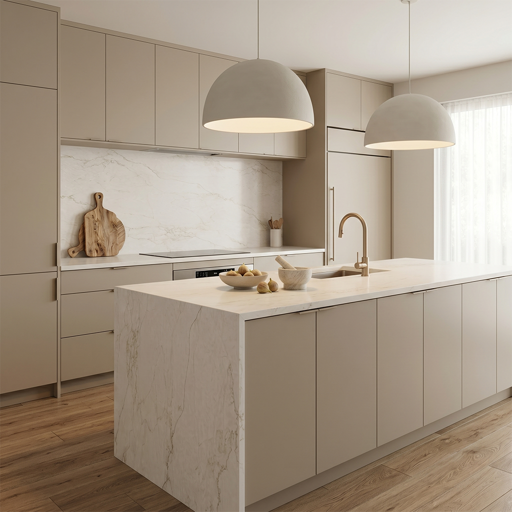 LX-Dusky Crest Quartz Slab