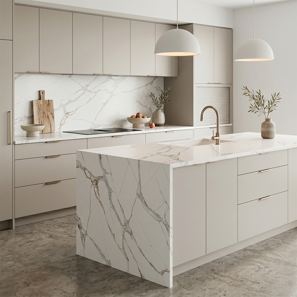 LX-Golden Mirage Quartz Slab