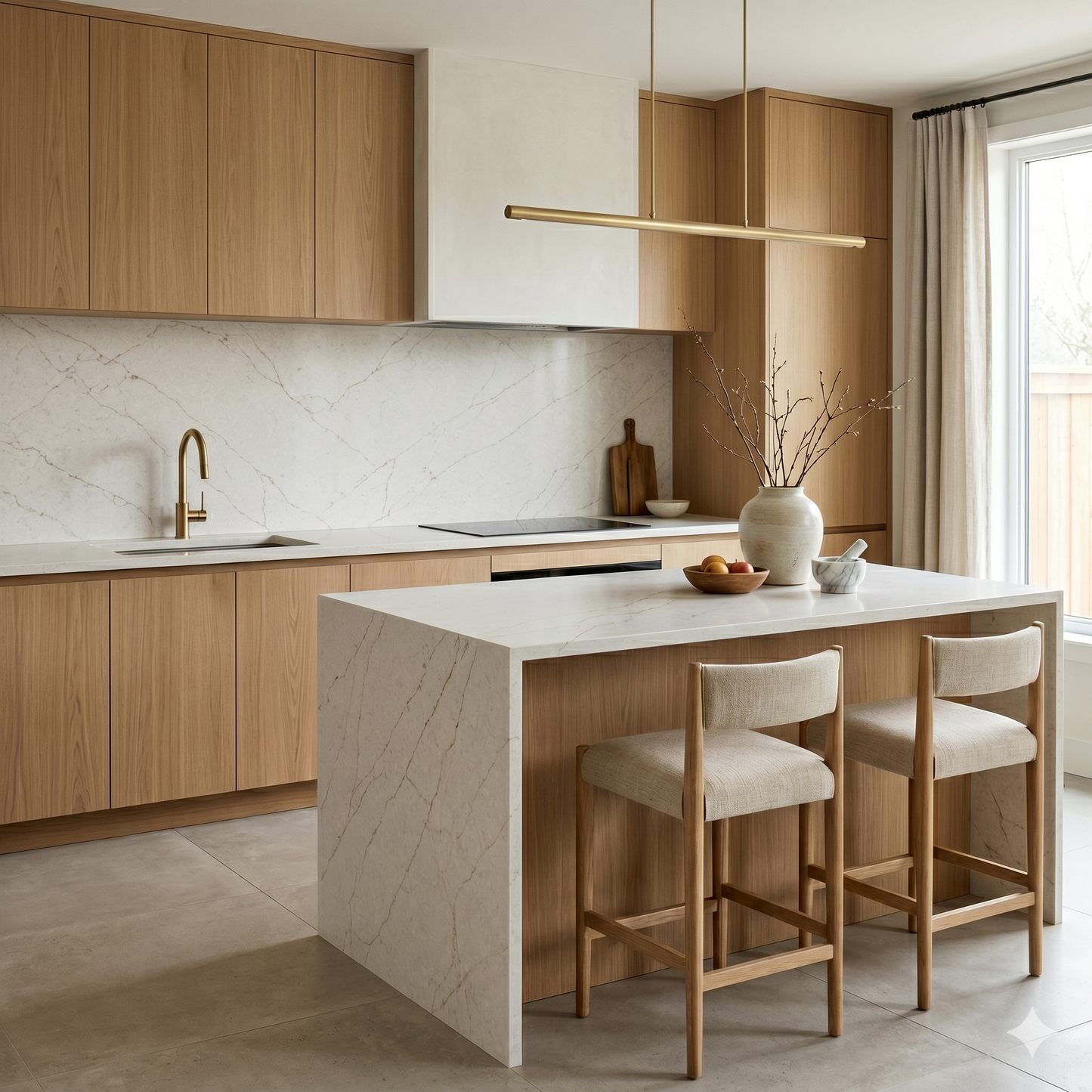 LX-Golden Mist Quartz Slab