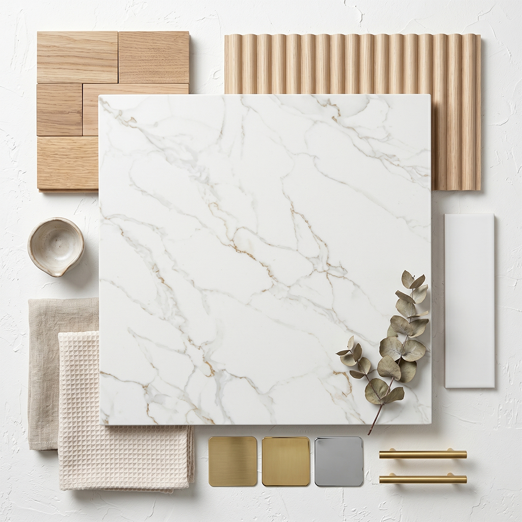 LX-Golden Whim Quartz Slab