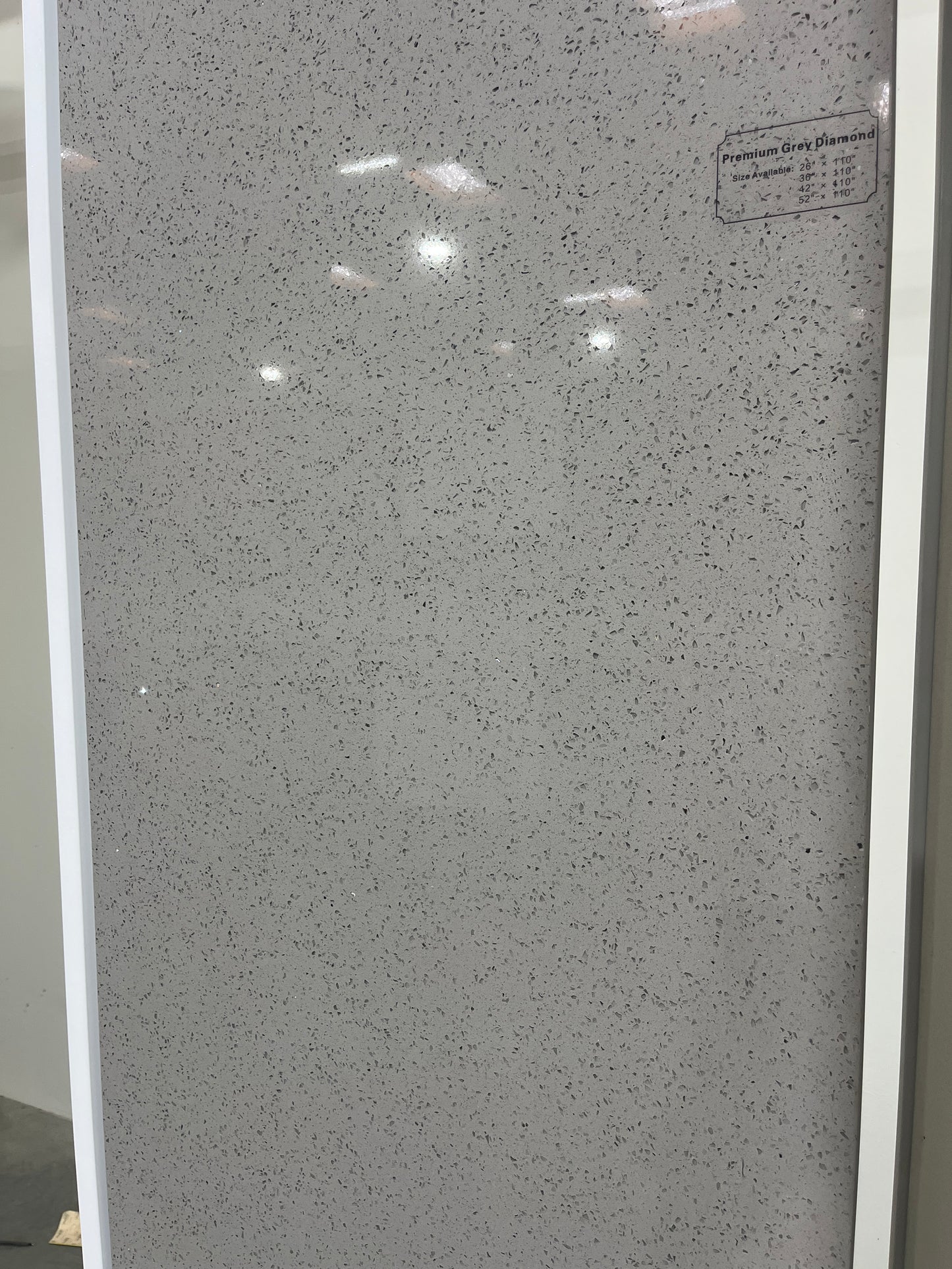 LX-Grey Diamond Quartz Slab