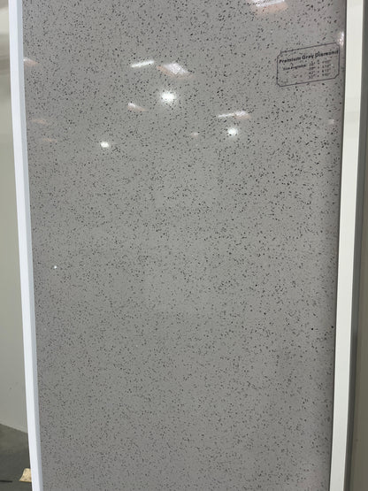LX-Grey Diamond Quartz Slab