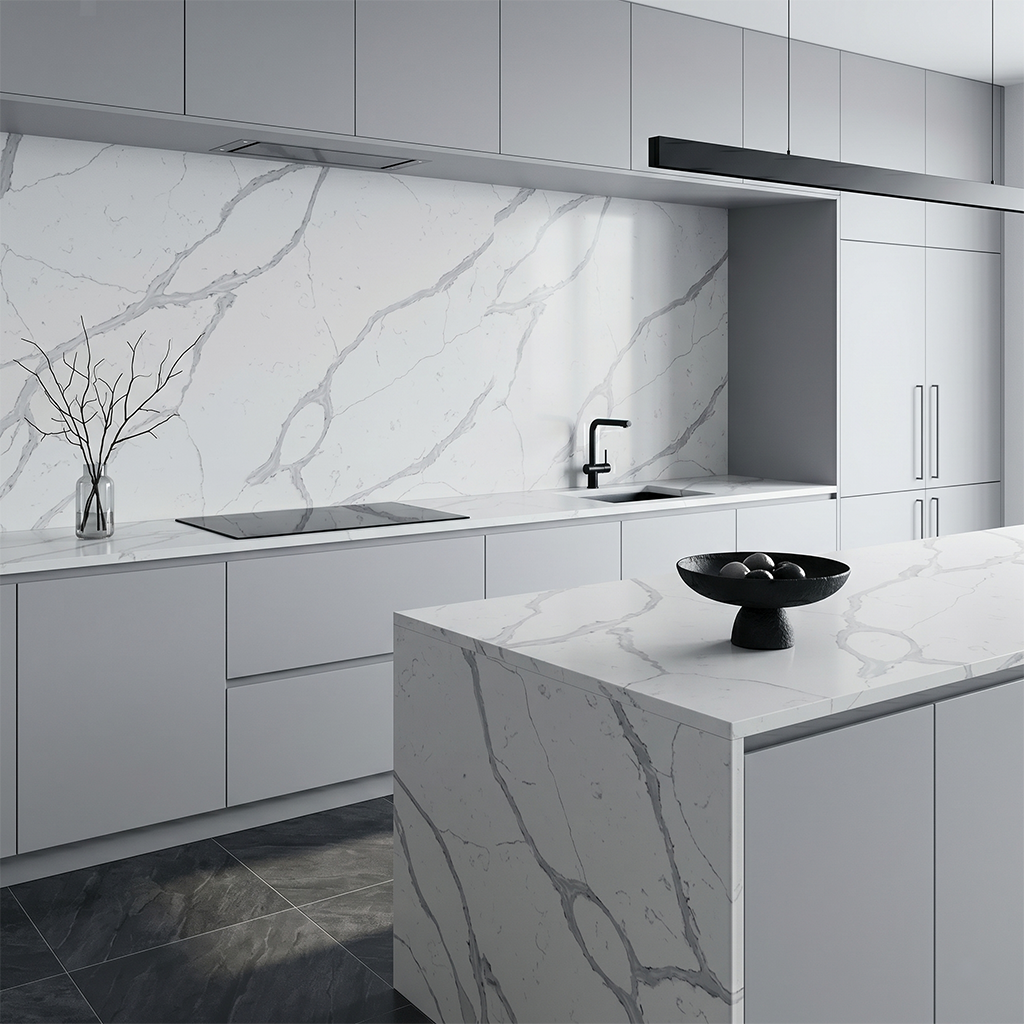 LX-Original Calacatta Quartz Slab