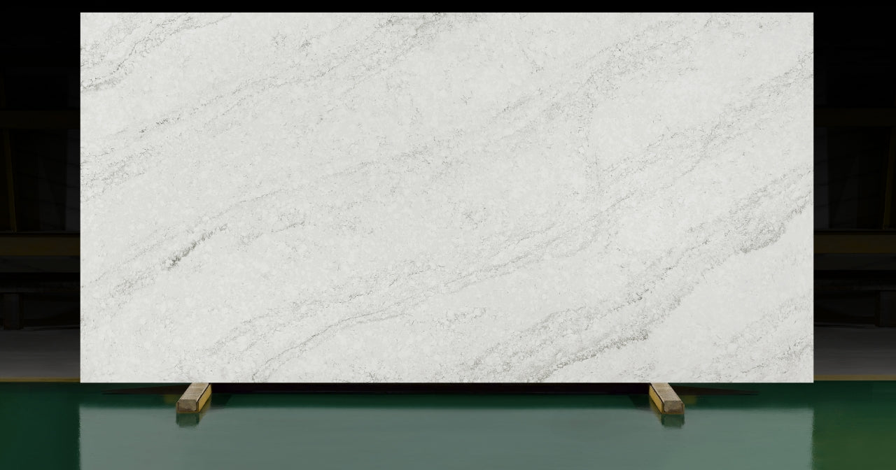 LX-Pearly Wisp Quartz Slab