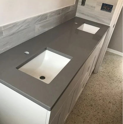 LX-Pure Grey Quartz Slab