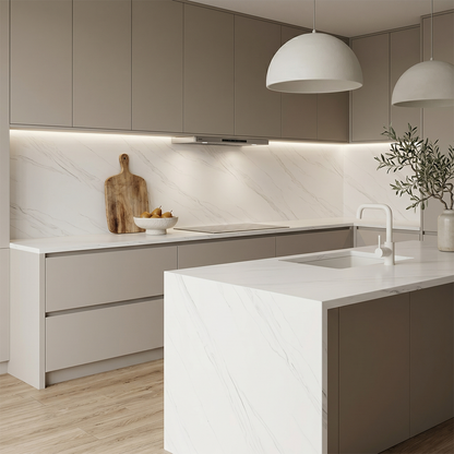 LX-Silken Swan Quartz Slab