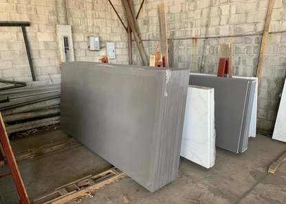LX-Smoke Grey Quartz Slab