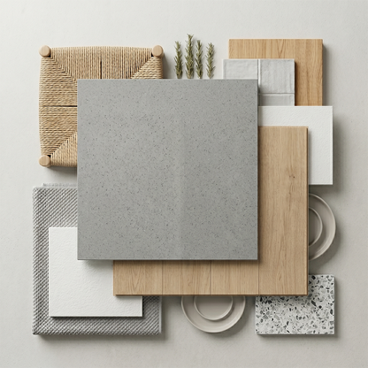 LX-Smoke Grey Quartz Slab
