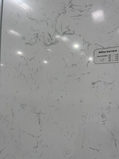 LX-White Carrara Engineered Marble Slab