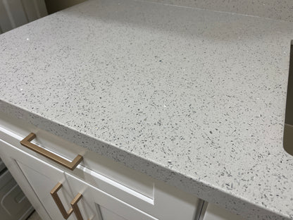 LX-White Diamond Quartz Slab