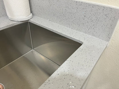 LX-White Diamond Quartz Slab