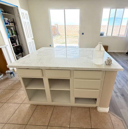 LX-White Diamond Quartz Slab