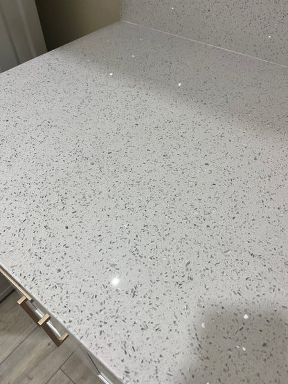 LX-White Diamond Quartz Slab
