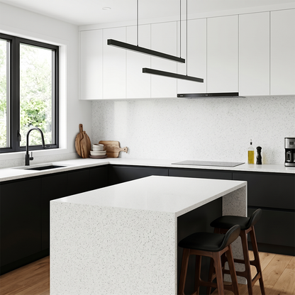 LX-White Diamond Quartz Slab