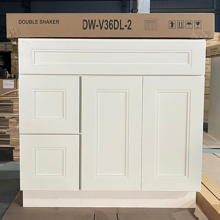 LX-White Double Shaker (Bathroom Vanity Only)