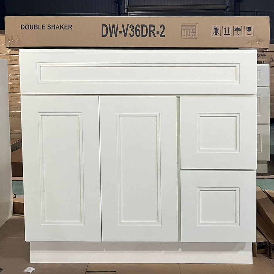 LX-White Double Shaker (Bathroom Vanity Only)
