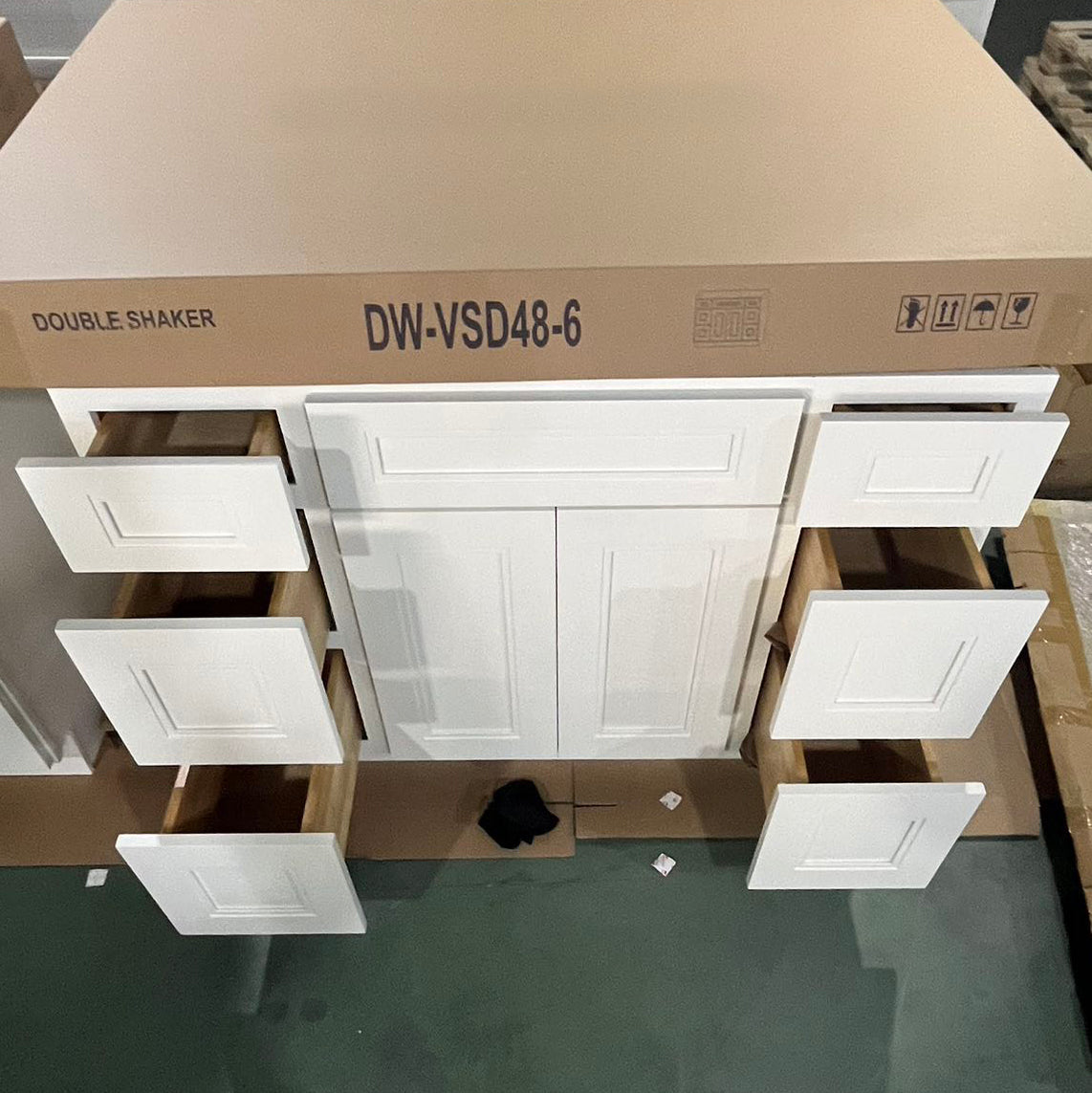 LX-White Double Shaker (Bathroom Vanity Only)