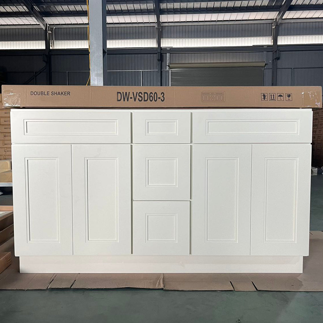 LX-White Double Shaker (Bathroom Vanity Only)