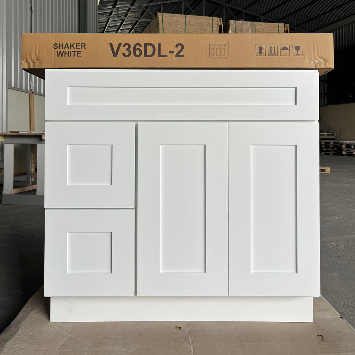 LX-White Shaker (Bathroom Vanity Only)