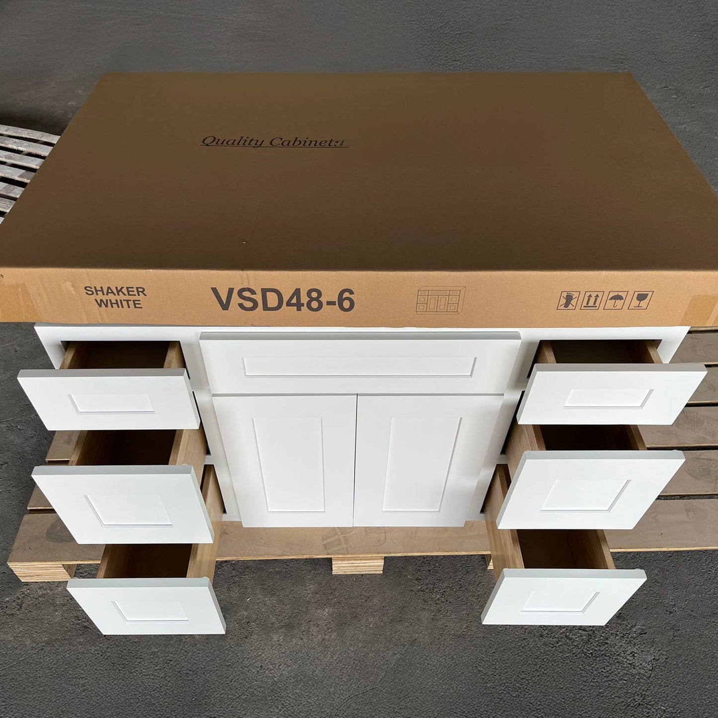 LX-White Shaker (Bathroom Vanity Only)