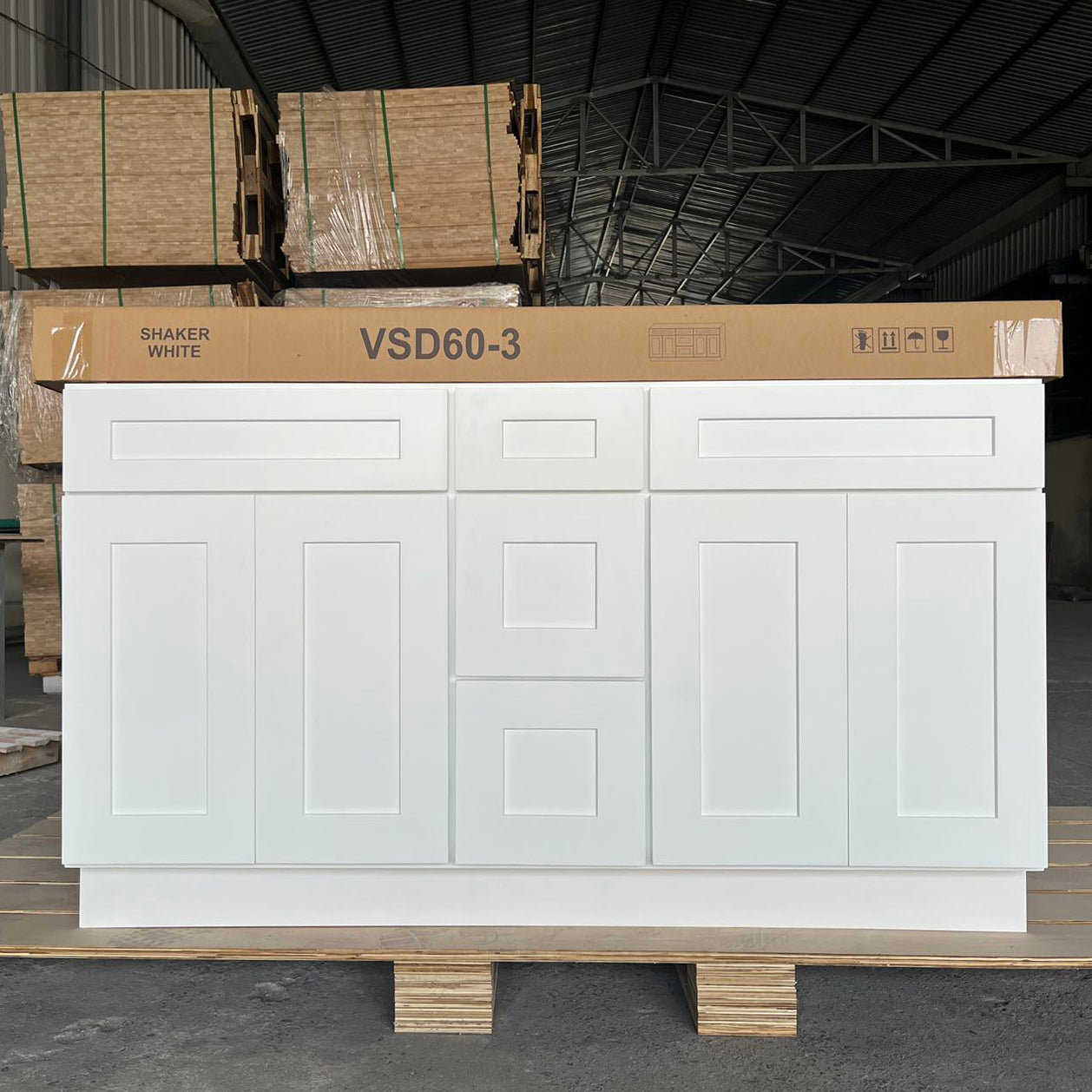 LX-White Shaker (Bathroom Vanity Only)