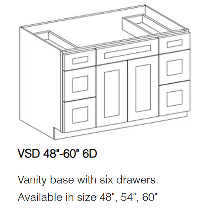 LX-White Shaker (Bathroom Vanity Only)