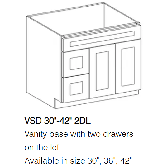 LX-White Slim Shaker (Bathroom Vanity Only)