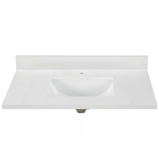 Pure White Quartz Vanity Top