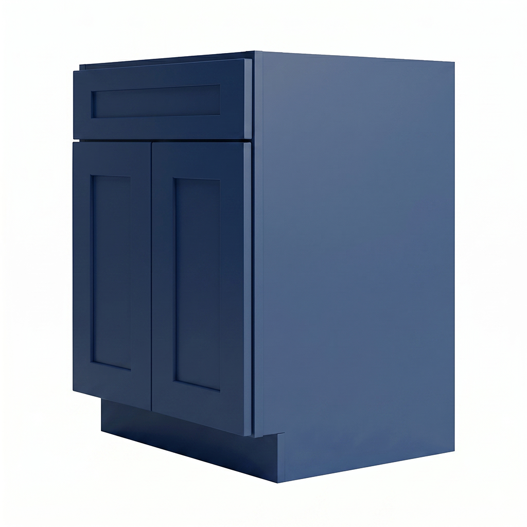 RTA Blue Shaker 24" Freestanding Bathroom Vanity Sink Base