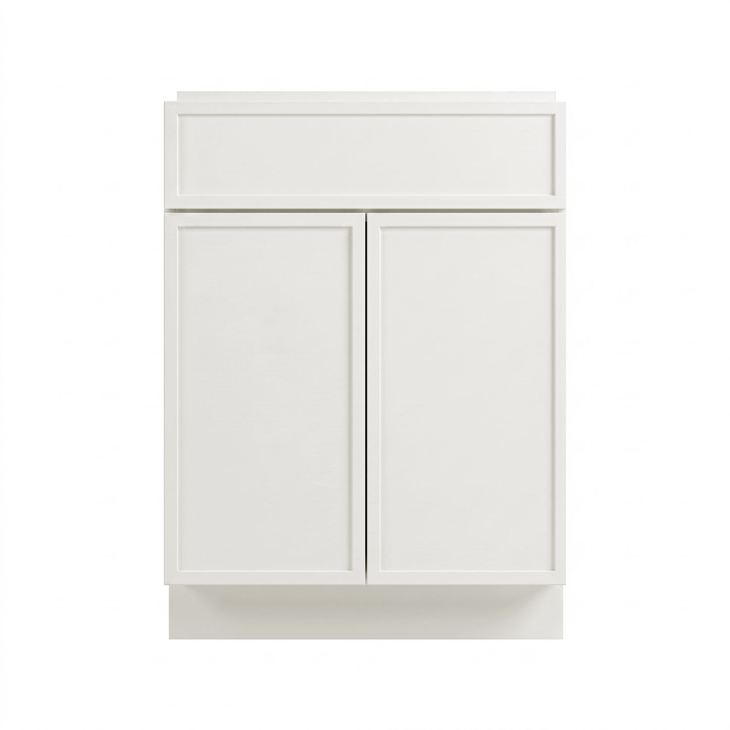 RTA Cream Slim Shaker 24" Freestanding Bathroom Vanity Sink Base
