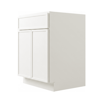RTA Cream Slim Shaker 24" Freestanding Bathroom Vanity Sink Base