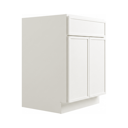 RTA Cream Slim Shaker 24" Freestanding Bathroom Vanity Sink Base