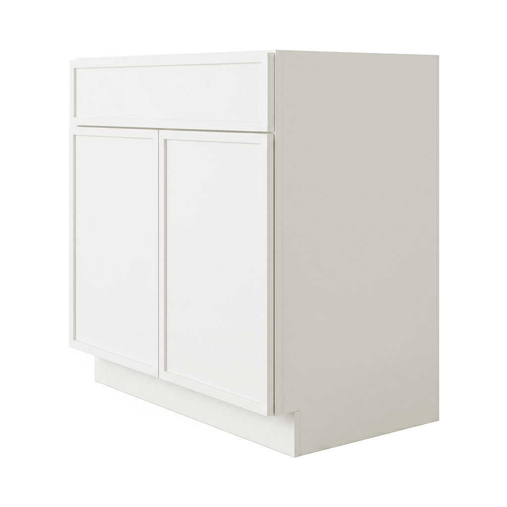 RTA Cream Slim Shaker 30" Freestanding Bathroom Vanity Sink Base