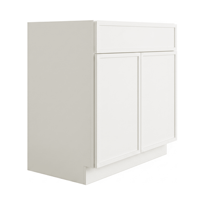 RTA Cream Slim Shaker 30" Freestanding Bathroom Vanity Sink Base
