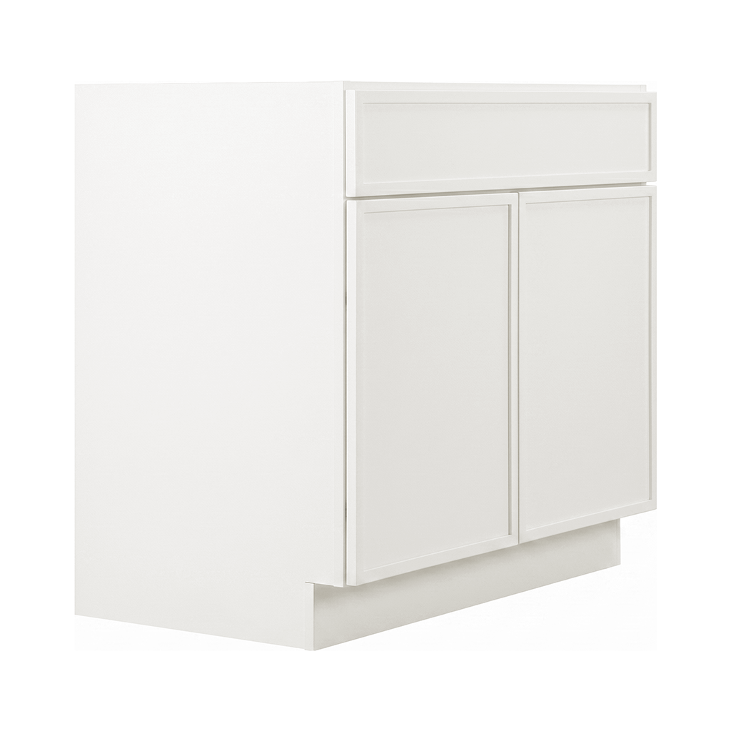RTA Cream Slim Shaker 36" Freestanding Bathroom Vanity Sink Base