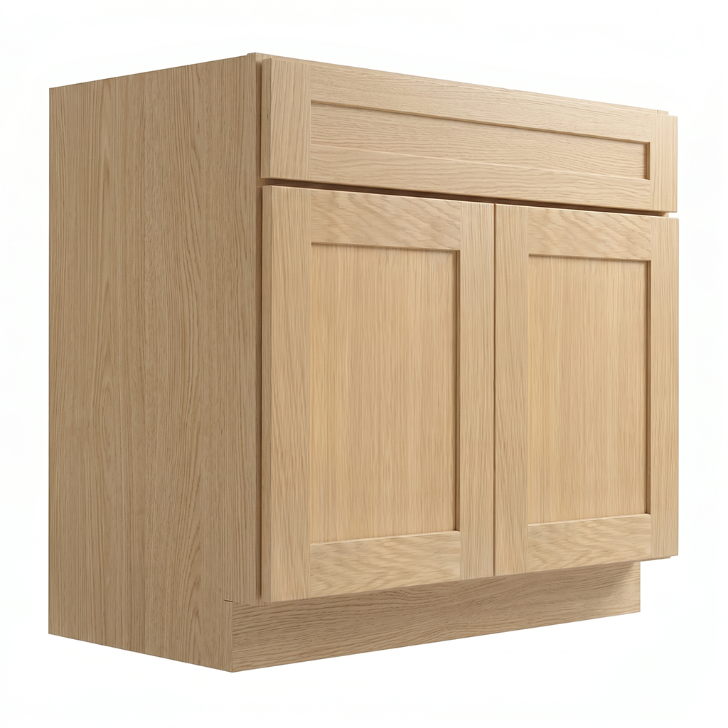RTA Dune Oak Shaker 36" Freestanding Bathroom Vanity Sink Base