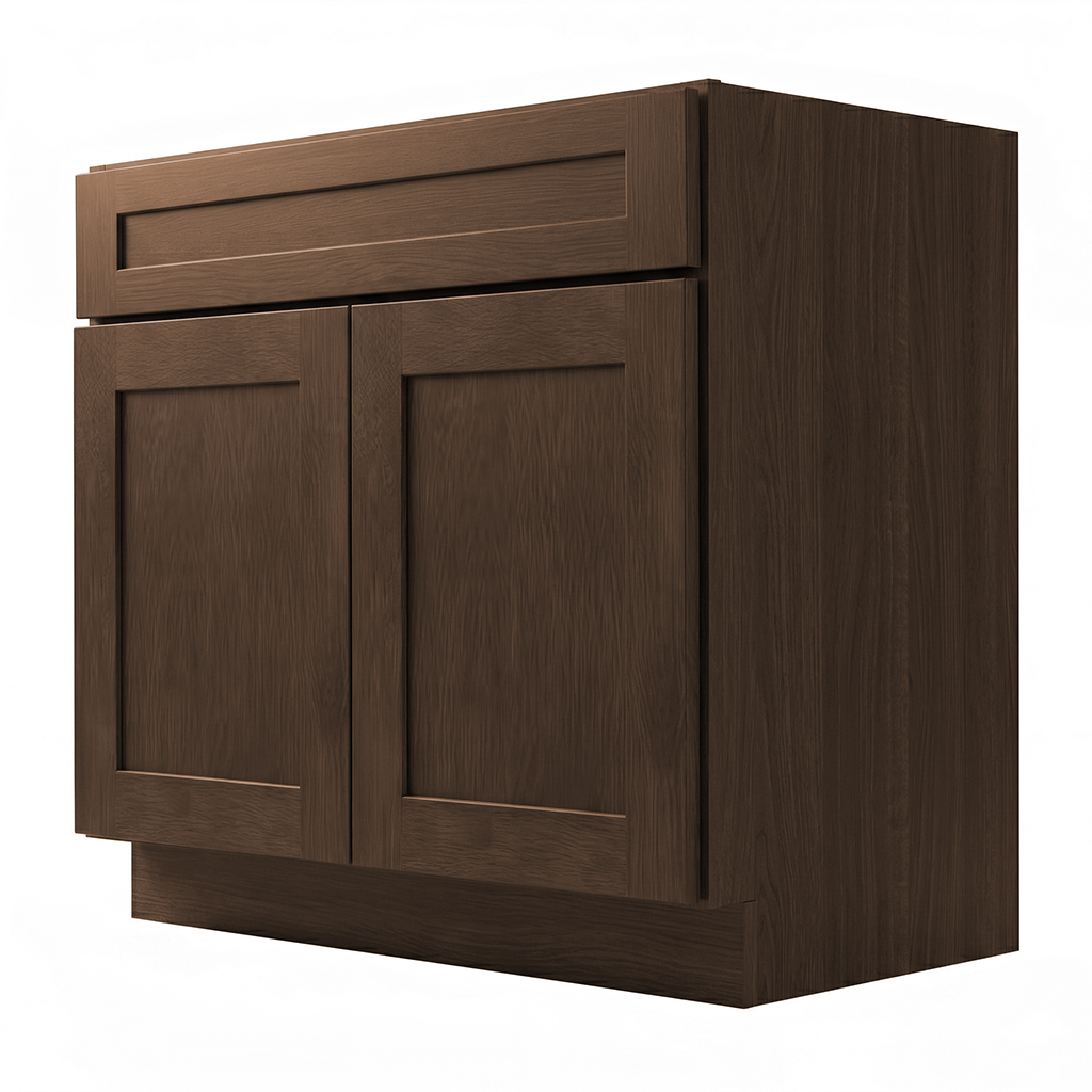 RTA Graphite Grain Shaker 30" Freestanding Bathroom Vanity Sink Base