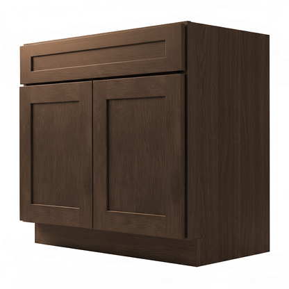 RTA Graphite Grain Shaker 30" Freestanding Bathroom Vanity Sink Base