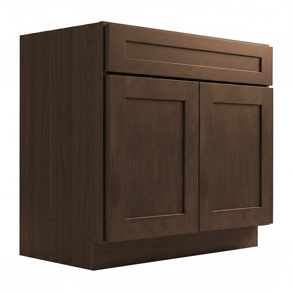RTA Graphite Grain Shaker 30" Freestanding Bathroom Vanity Sink Base